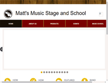 Tablet Screenshot of mattsmusicandmore.com